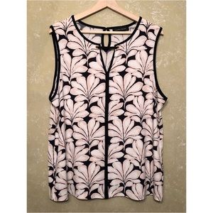 Patterned sleeveless top